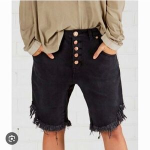 One Teaspoon Apollos Long-Line Denim Shorts – Size 28